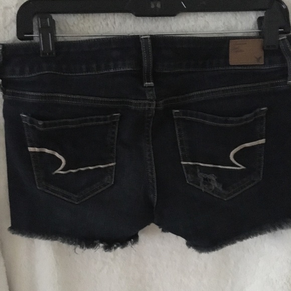 Dark blue/black American eagle jean shorts - Picture 5 of 8